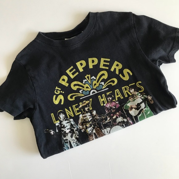 BEATLES JUNK FOOD T-SHIRT~YOUTH SZ MD~SGT PEPPERS LONELY HEARTS CLUB BAND - Picture 2 of 5